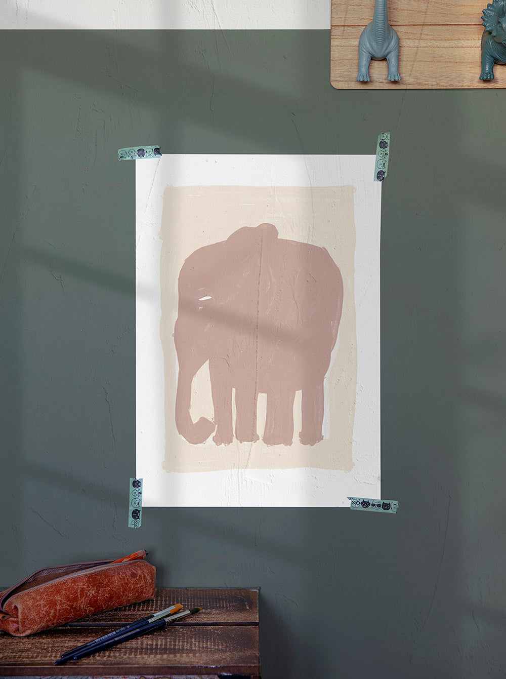 Ilustración Elefante Azul - Concept Matita